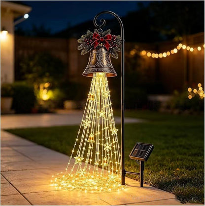 Christmas Bell Cascade Solar Yard Light
