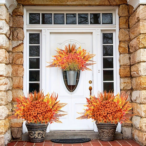 Artificial Autumn Eucalyptus & Boston Fern 🍂🌿