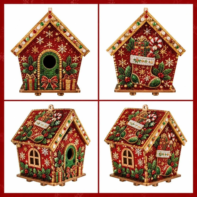 DIY Pearl Art Christmas House Diamond Painting Kit