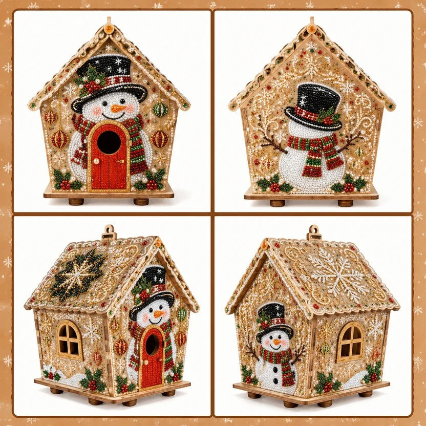 DIY Pearl Art Christmas House Diamond Painting Kit