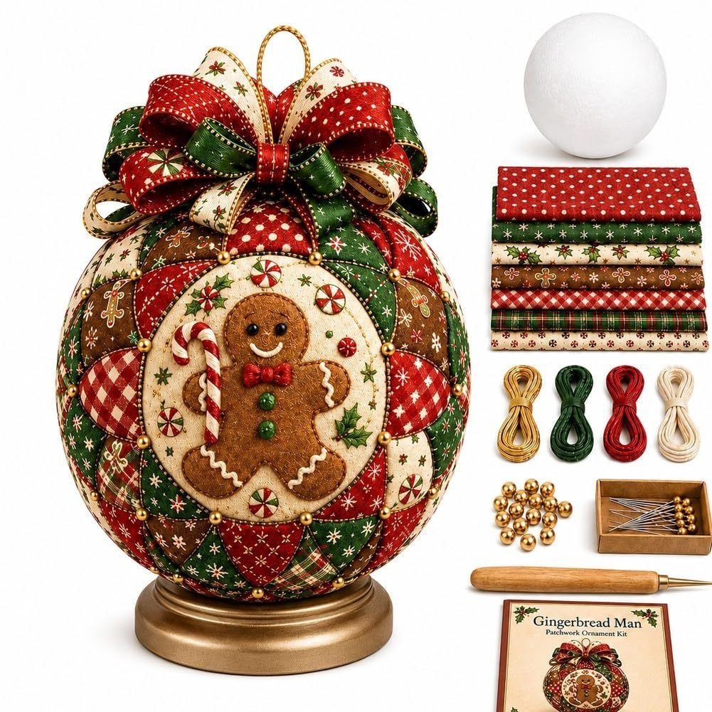 DIY Christmas Patchwork Decoration Kit