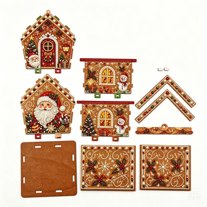 DIY Pearl Art Christmas House Diamond Painting Kit