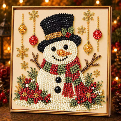 DIY Christmas Pearl & Diamond Art Kit (Frame Included)