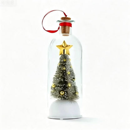 Christmas Tree Message-in-a-Bottle Voice-Recording Gift