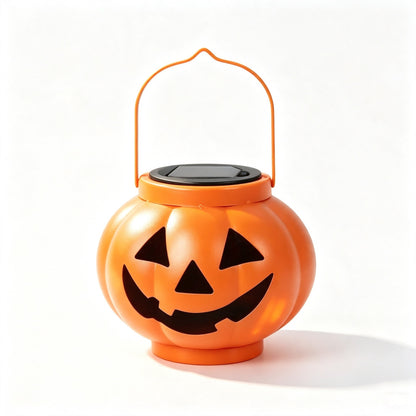 Solar-Powered Halloween Pumpkin Lantern Hanging Garden Light