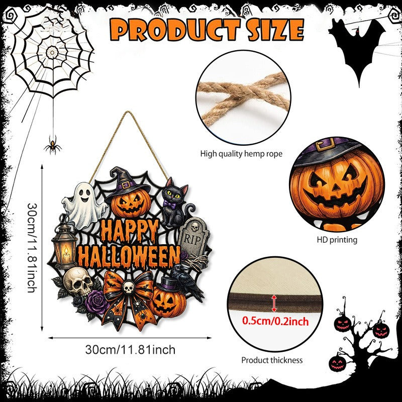 Wooden Hanging Decoration for Halloween Party Atmosphere