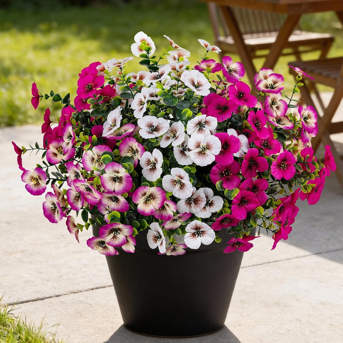 UV Resistant Artificial Phalaenopsis Orchid, Set of 6 Stems