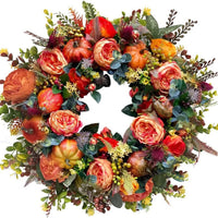 Peony Pumpkin Wreath 40*40