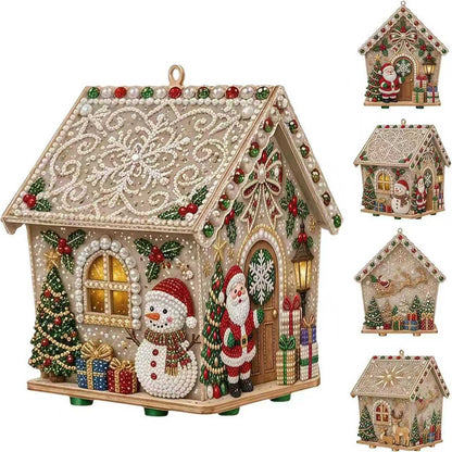 DIY Pearl Art Christmas House Diamond Painting Kit