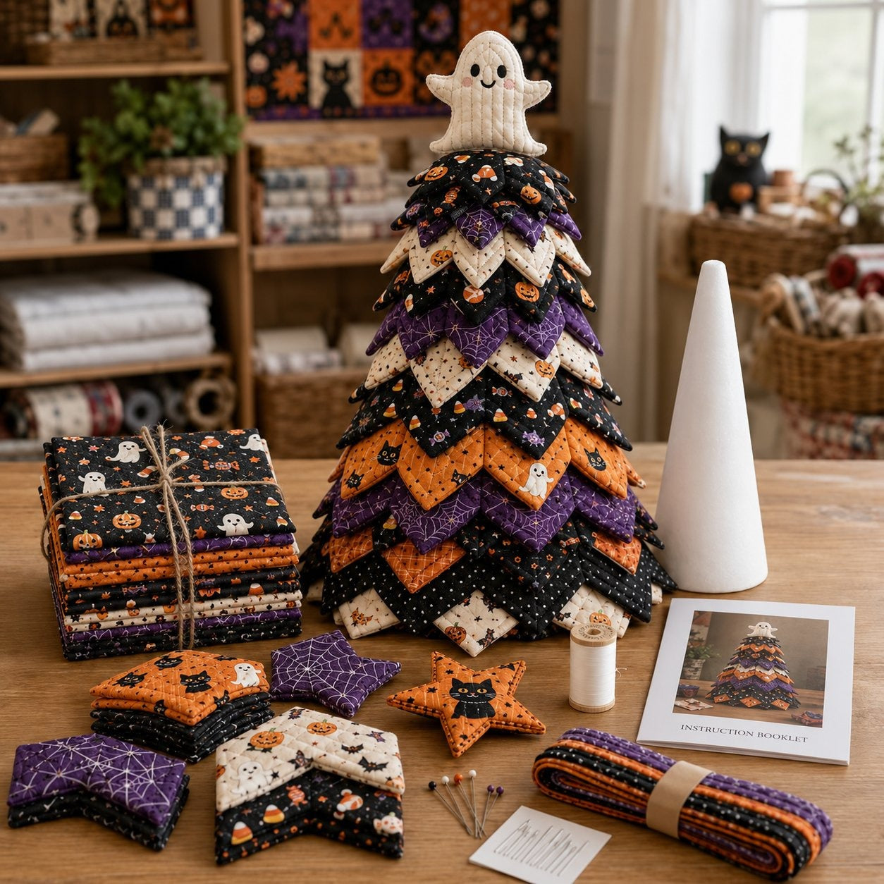 DIY Halloween-Themed Tree Sewing Kit
