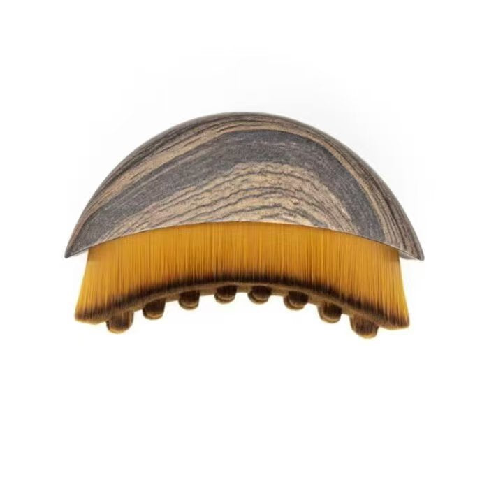 Crescent Lymphatic Massage Brush, Facial Gua Sha Tool for Face, Neck & Eye Care, Home Beauty Device