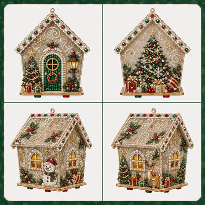 DIY Pearl Art Christmas House Diamond Painting Kit