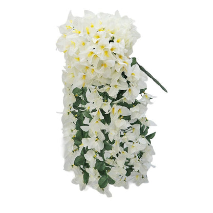 Artificial Bougainvillea Hanging Basket with Trailing Flowers