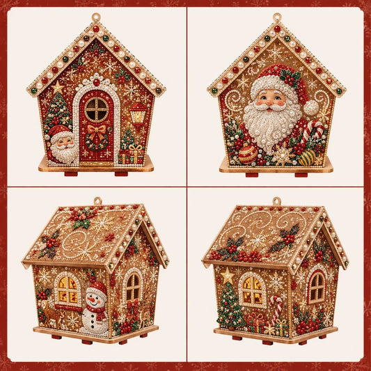 DIY Pearl Art Christmas House Diamond Painting Kit