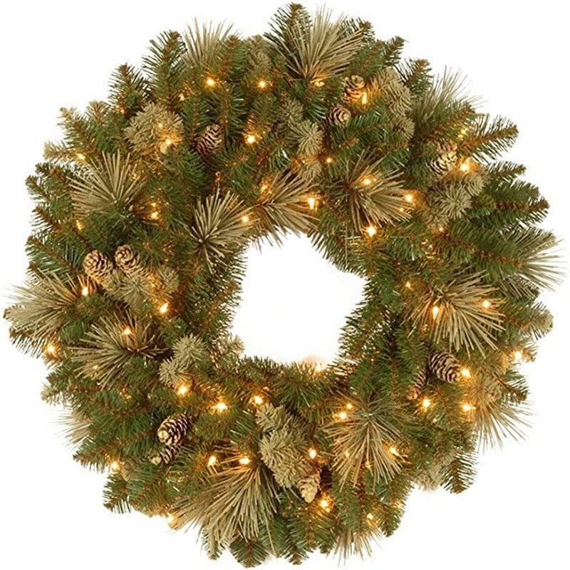 Artificial Christmas Wreath Door Hanging (Vine-style)