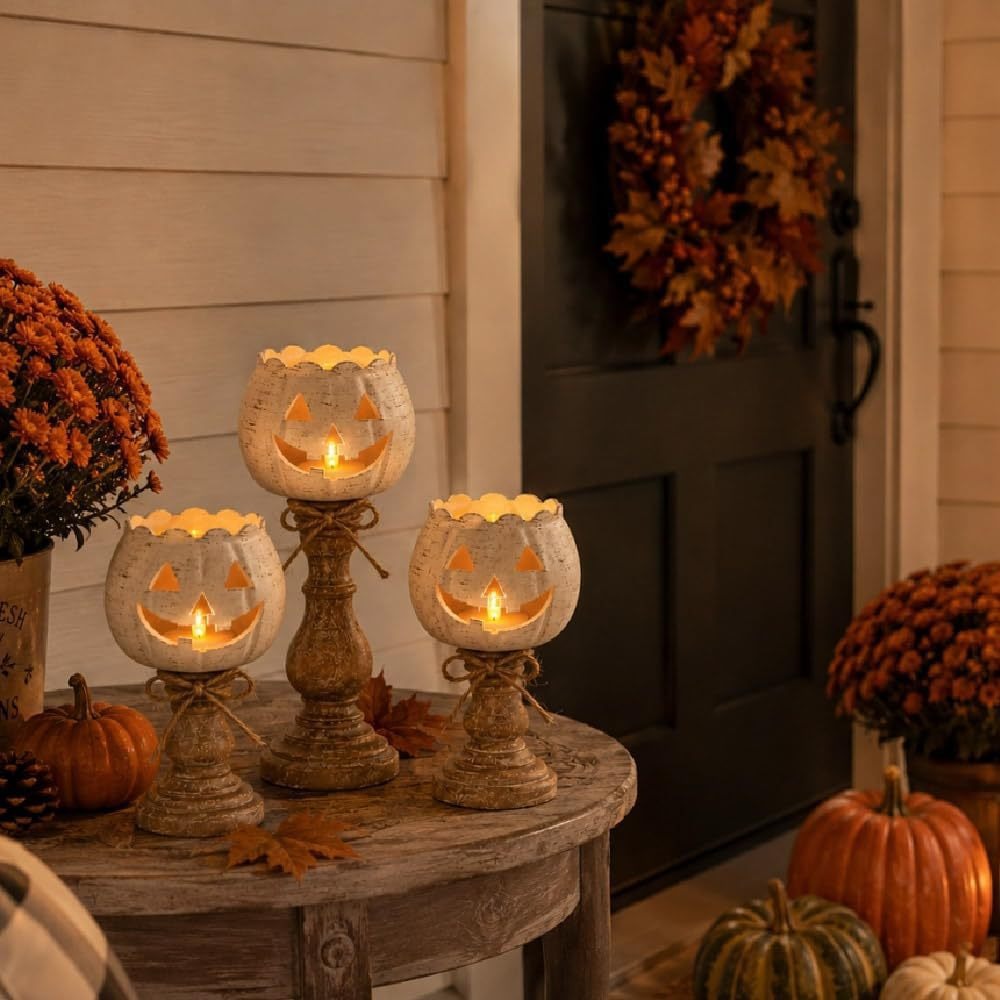 Halloween Pumpkin Scented Candle Holder