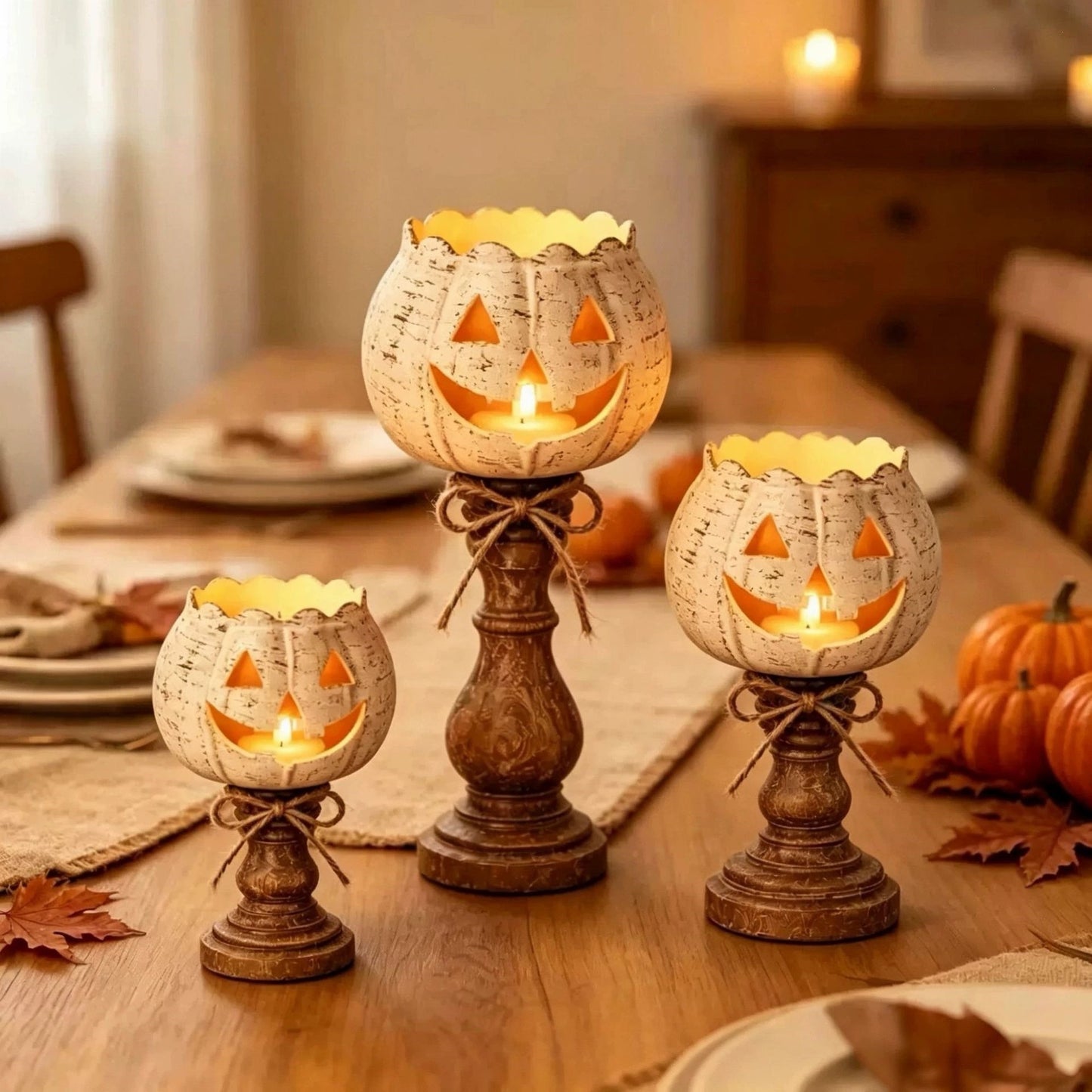 Halloween Pumpkin Scented Candle Holder