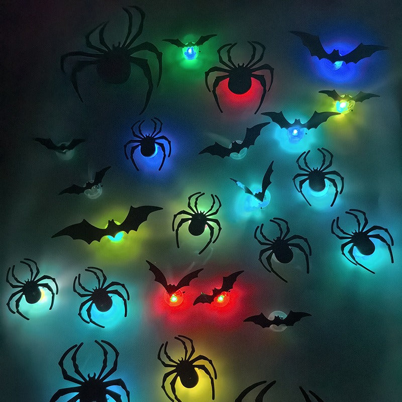 Halloween LED Wall Decal Night Lights (Bat, Spider, and Ghost Designs)
