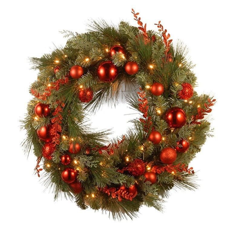 Artificial Christmas Wreath Door Hanging (Vine-style)