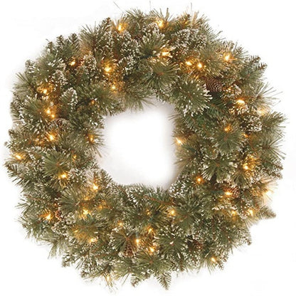 Artificial Christmas Wreath Door Hanging (Vine-style)
