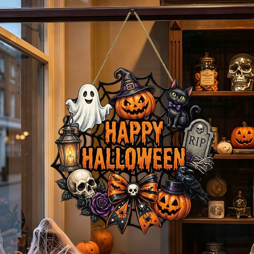 Wooden Hanging Decoration for Halloween Party Atmosphere