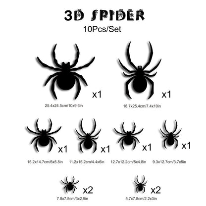 Halloween LED Wall Decal Night Lights (Bat, Spider, and Ghost Designs)