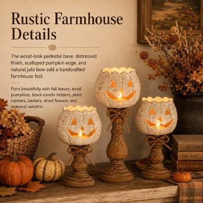 Halloween Pumpkin Scented Candle Holder