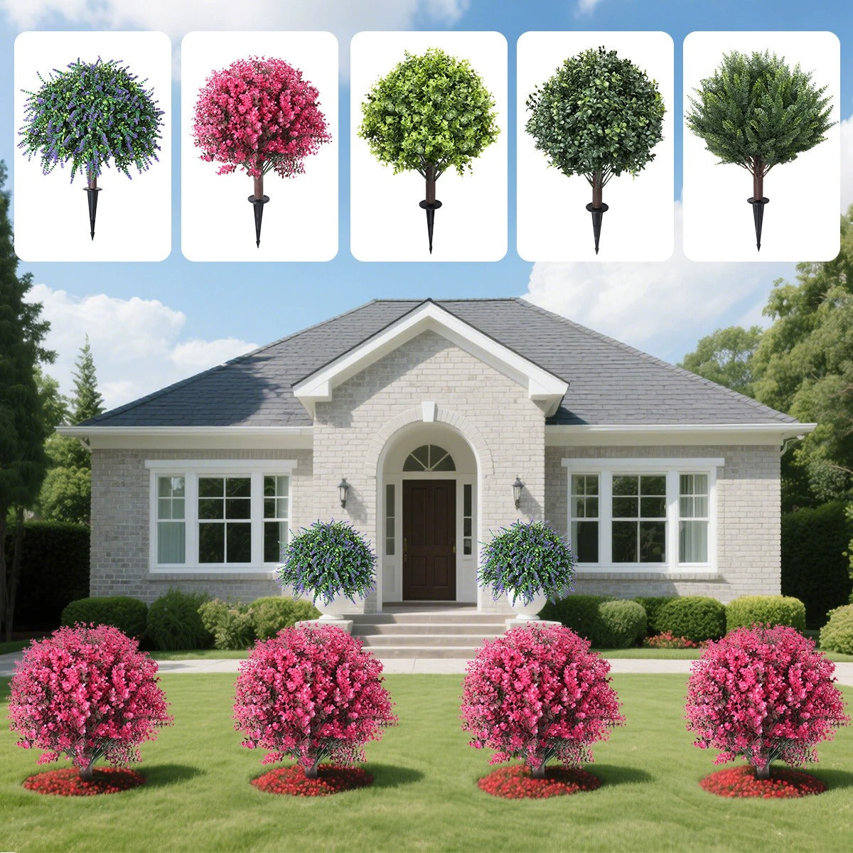 🔥Last Day 60% OFF🔥 Artificial Violet, Lavender, Eucalyptus, Boxwood, Persian & Cypress Varieties