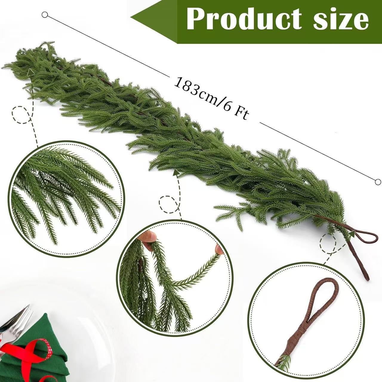 🔥Last Day 60% OFF🔥Real Touch Norfolk Pine Garland
