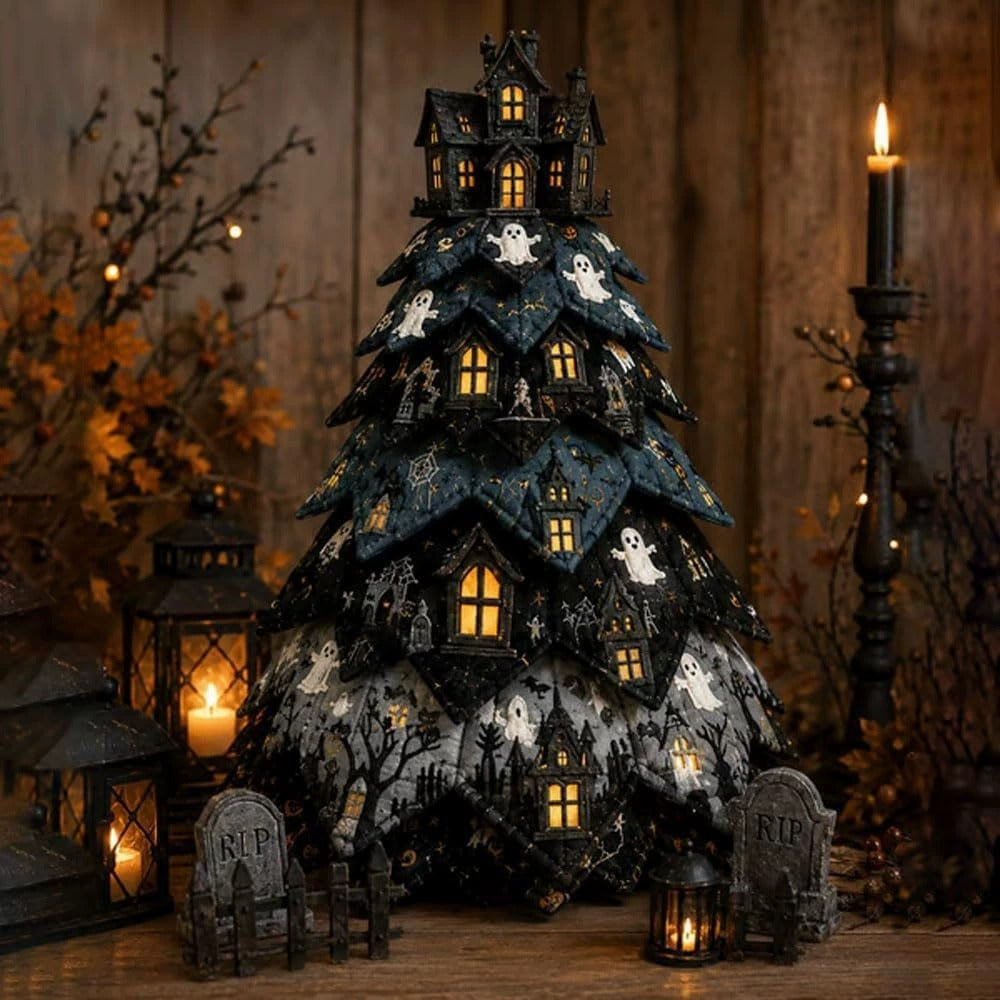 DIY Halloween-Themed Tree Sewing Kit