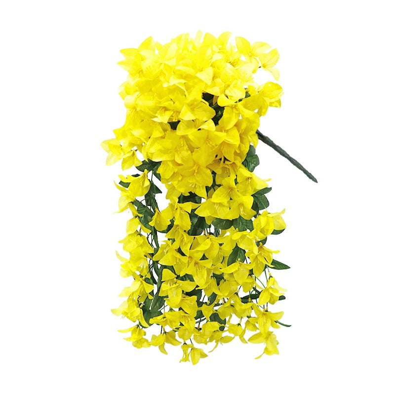 Artificial Bougainvillea Hanging Basket with Trailing Flowers