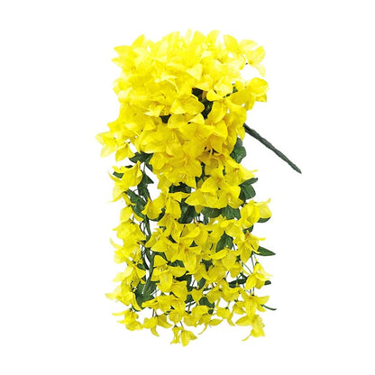 Artificial Bougainvillea Hanging Basket with Trailing Flowers