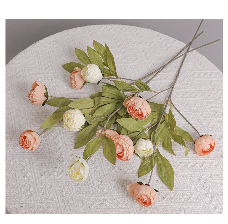 4-Head Artificial Peony Decorative Flower