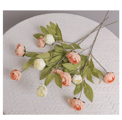 4-Head Artificial Peony Decorative Flower