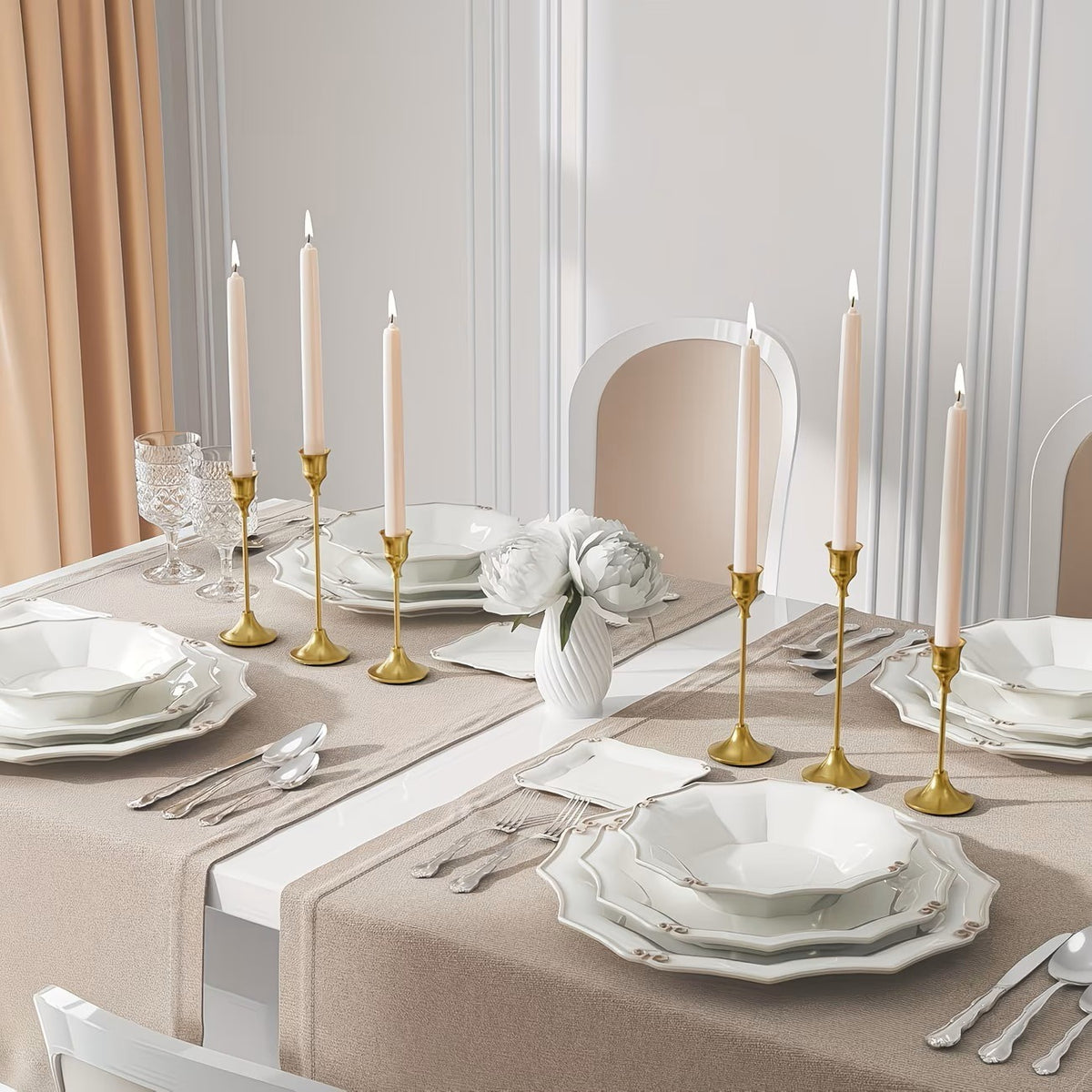 Trumpet-shaped bell candle holder ornament
