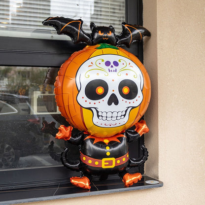 Halloween-themed cartoon balloon party decorations