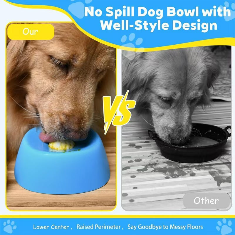 Dog & Cat Liquid Lick Bowl, Anti-Choking Slow Feeder for Wet Food