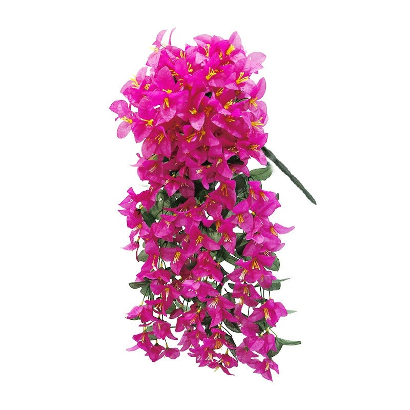 Artificial Bougainvillea Hanging Basket with Trailing Flowers