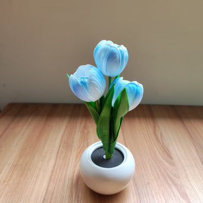LED Artificial Tulip Bouquet Night Light （USB Version）