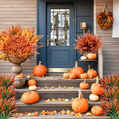 Artificial Autumn Eucalyptus & Boston Fern 🍂🌿