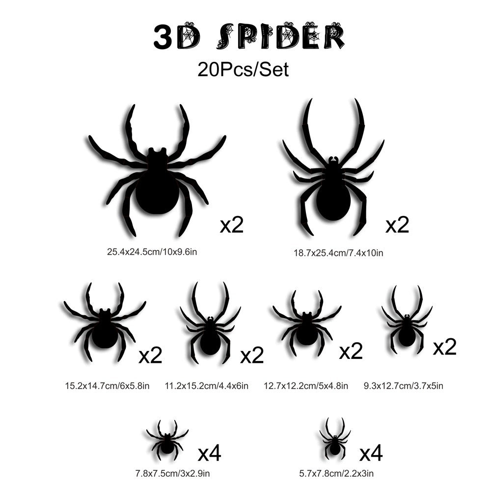 Halloween LED Wall Decal Night Lights (Bat, Spider, and Ghost Designs)