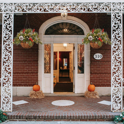 Artificial Hanging Basket Christmas Wreath