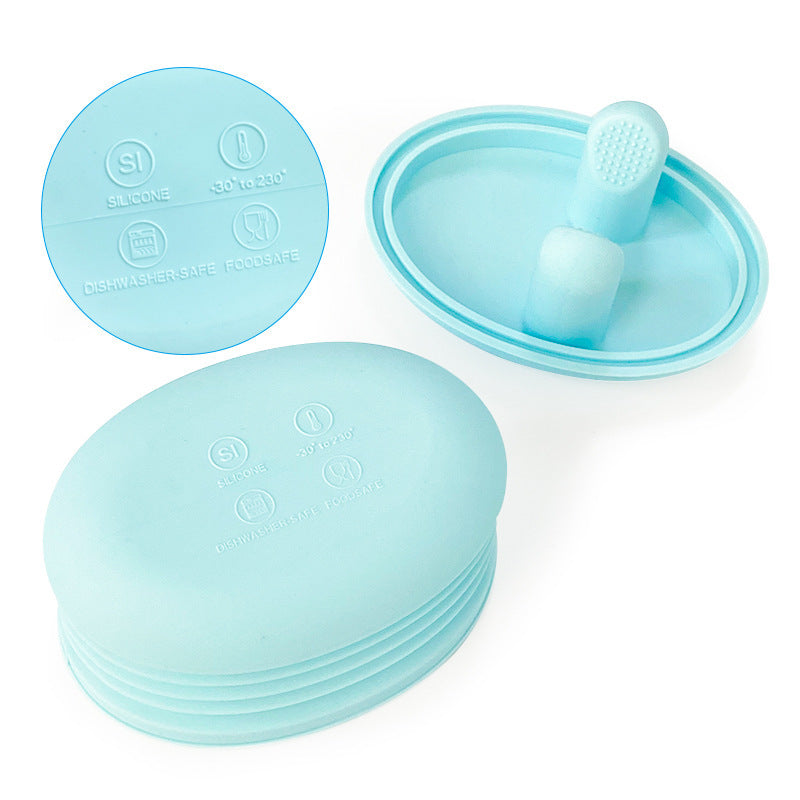 Mess-Free Silicone Snack Cup with Finger Grip, Reusable Food-Grade BPA-Free Fruit Holder