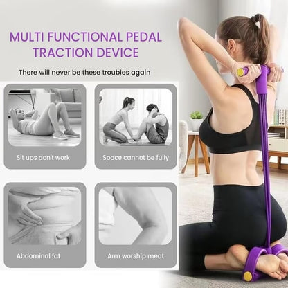 Multi-functional Pedal Resistance Band Trainer – Portable Foot Pedal Fitness Equipment ?