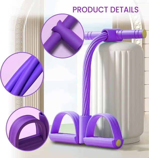 Multi-functional Pedal Resistance Band Trainer – Portable Foot Pedal Fitness Equipment ?
