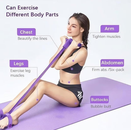 Multi-functional Pedal Resistance Band Trainer – Portable Foot Pedal Fitness Equipment ?