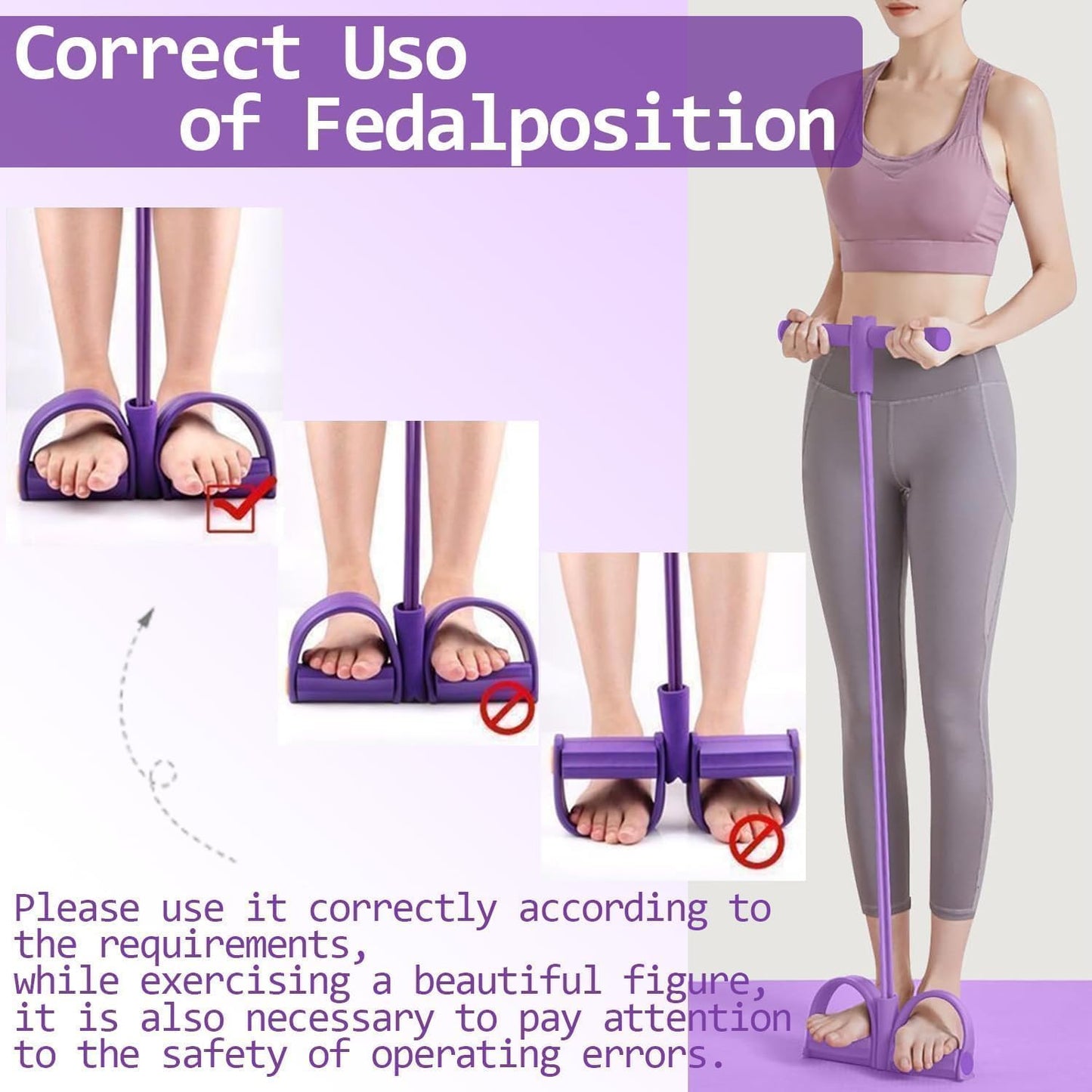 Multi-functional Pedal Resistance Band Trainer – Portable Foot Pedal Fitness Equipment ?