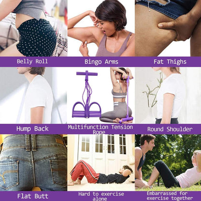 Multi-functional Pedal Resistance Band Trainer – Portable Foot Pedal Fitness Equipment ?
