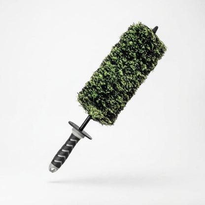 Car wheel cleaning brush