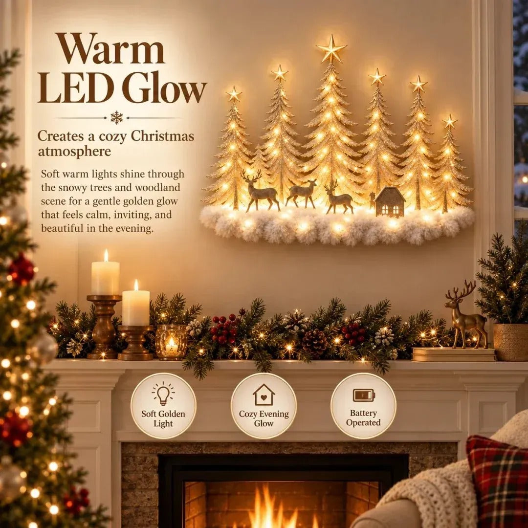 Christmas Forest Wall Decor